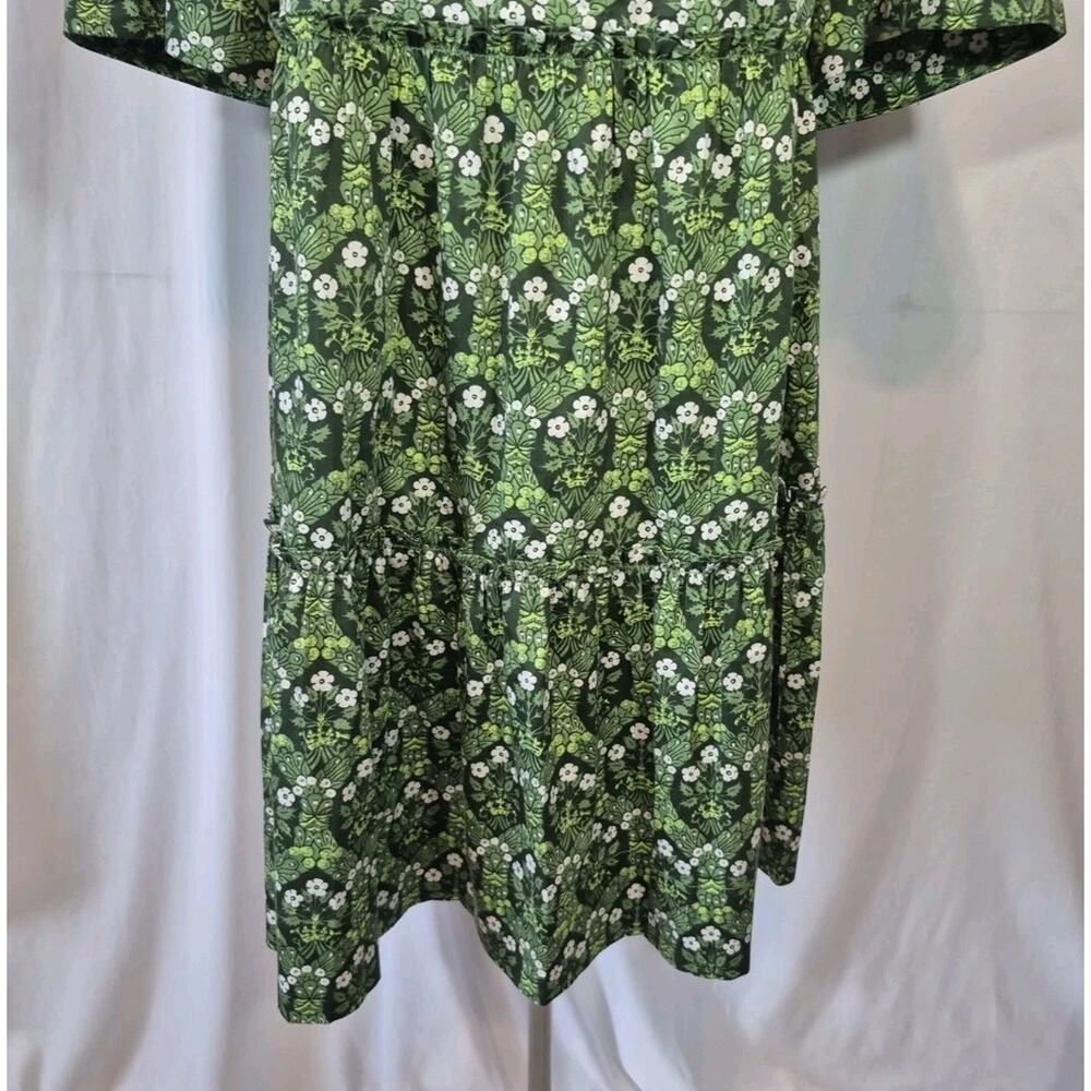 Tuckernuck Dandelion Daze Crawford Green Floral Cotton Mini Dress Small - Picture 5 of 10